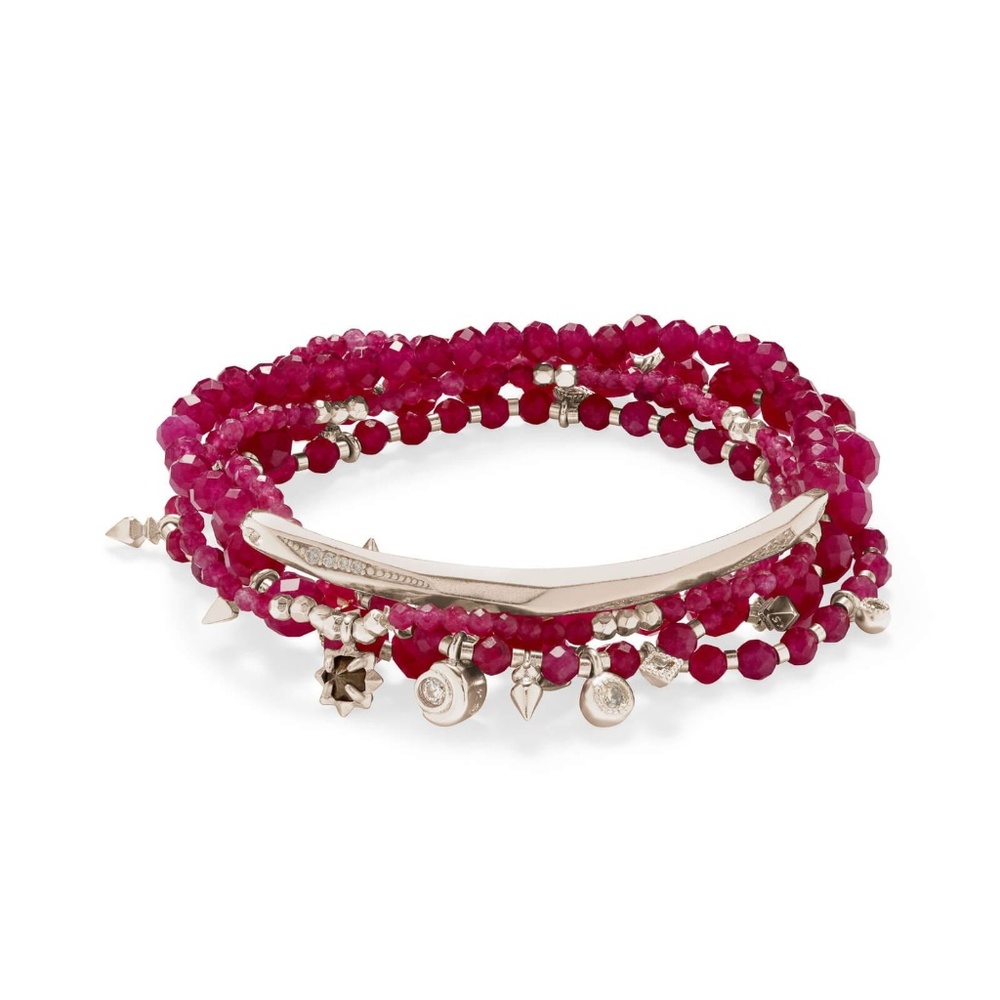 AUTH. Kendra Scott Supak Rose Beaded Bracelet Set